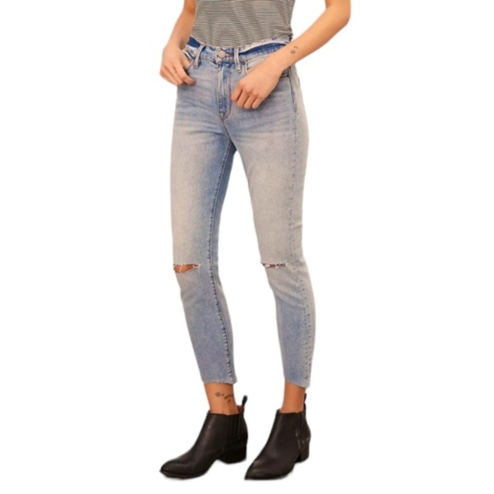 BDG Twig Women’s Cropped High-Rise Skinny Jeans With Raw Hem Sz 25